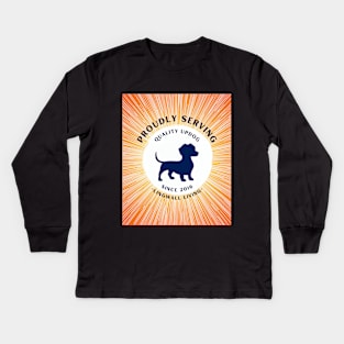 Quality Updog Kids Long Sleeve T-Shirt